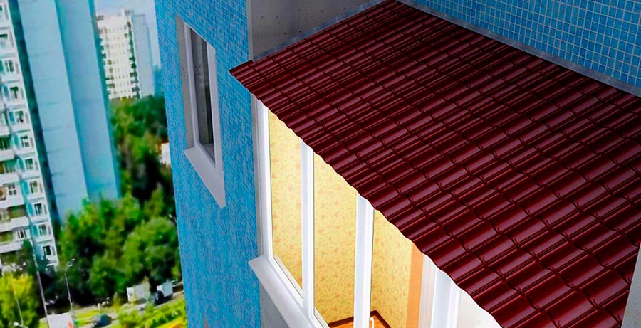 Ремонт крыши балкона