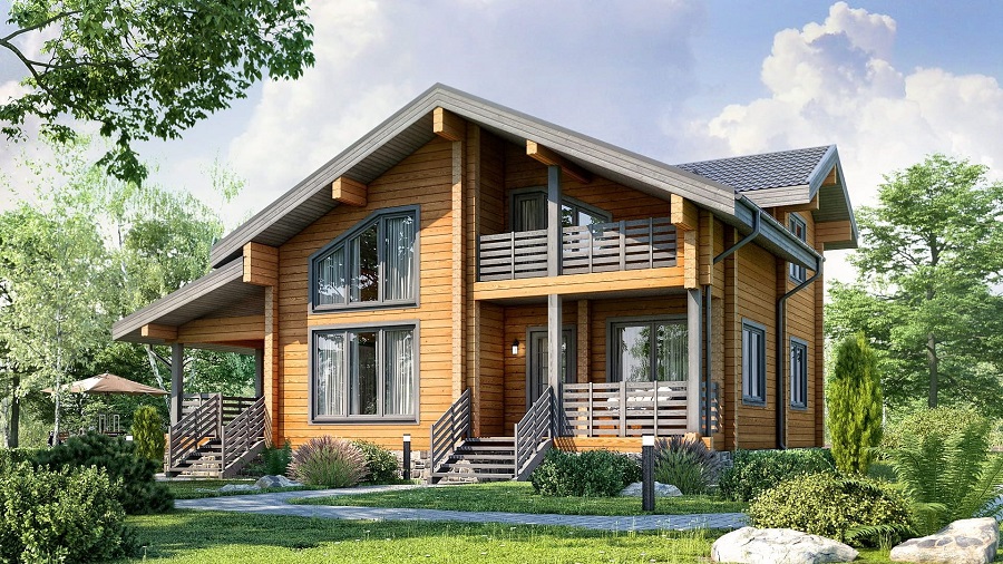 Преимущества домов из бруса