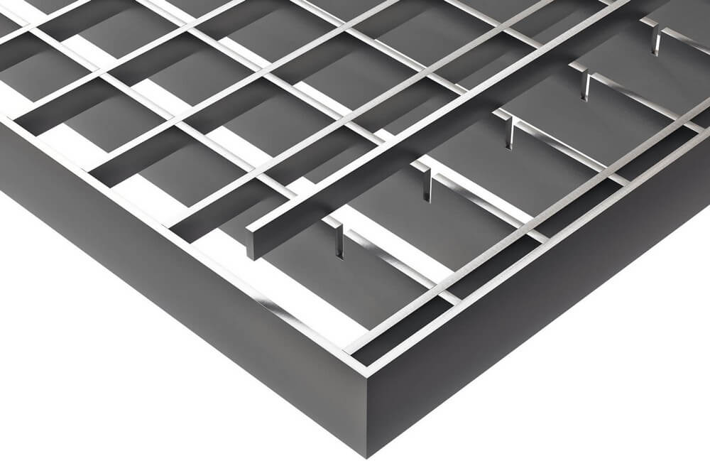 Применение металлической решетки для пола