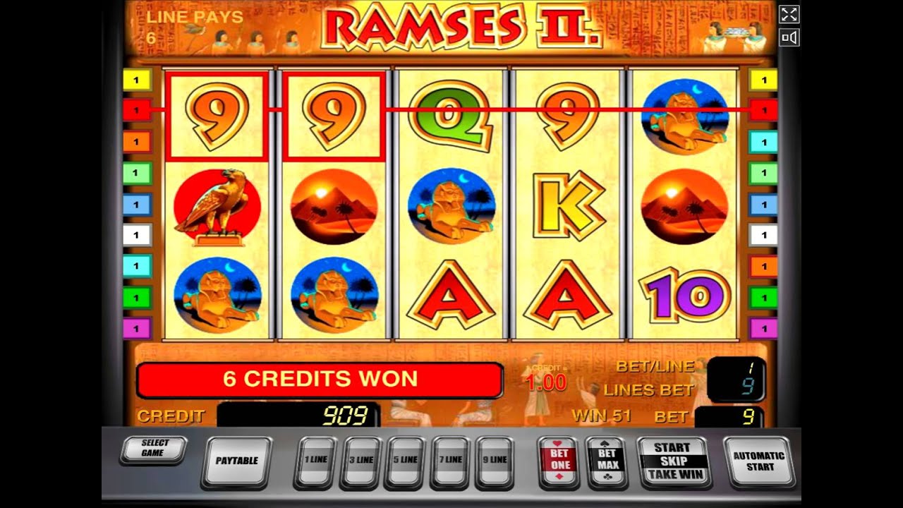 Описание игрового автомата Ramses II