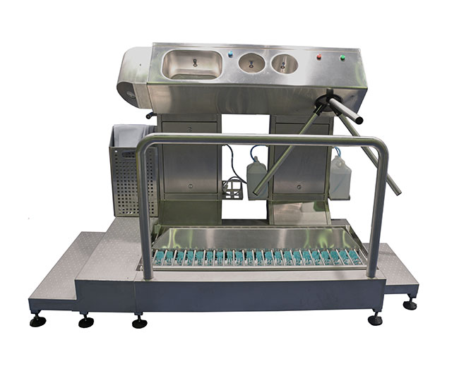 Где используют санпропускники для подошв из нержавеющей стали?