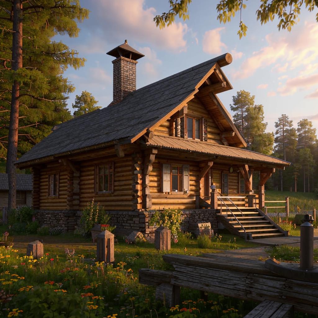 Как снести бревенчатый дом