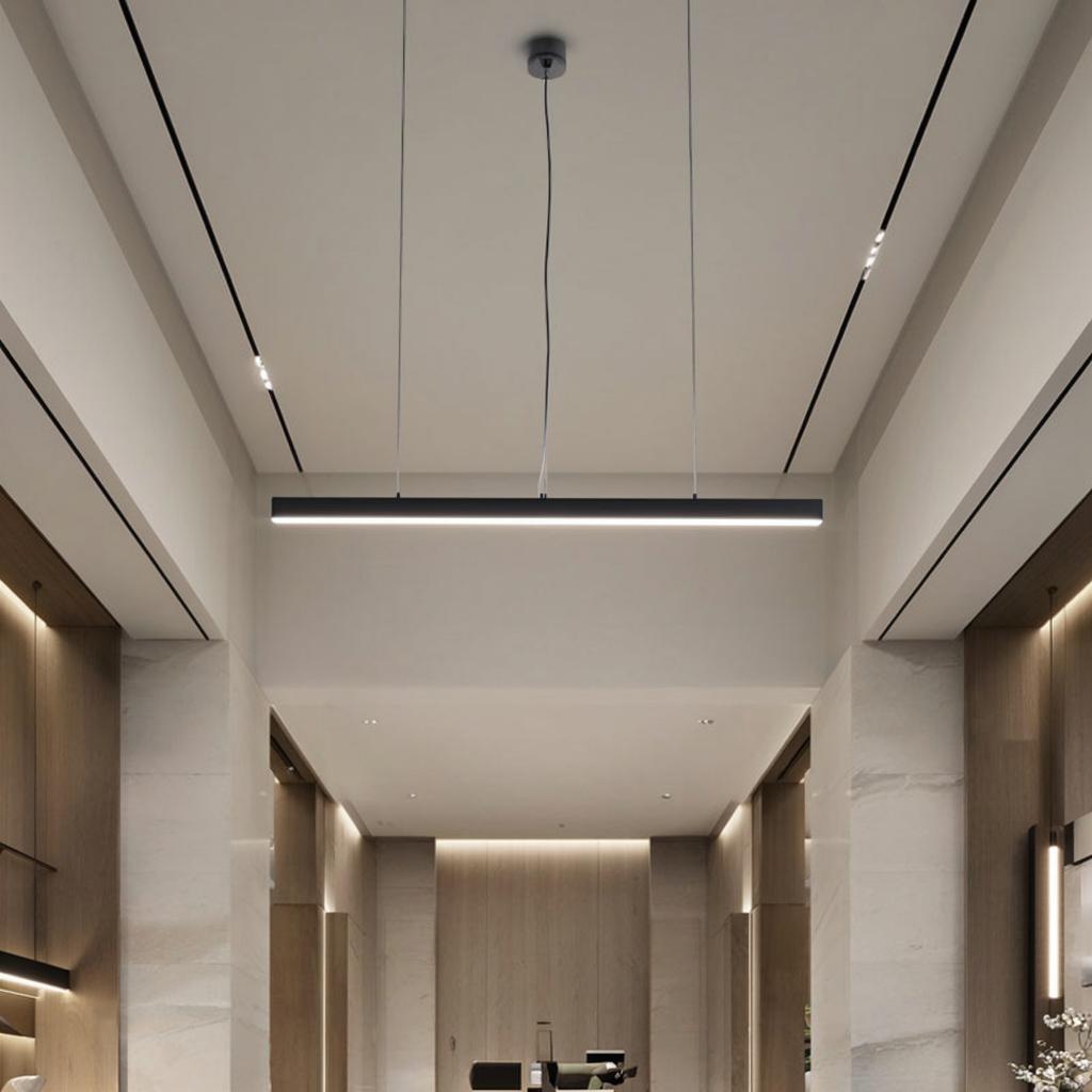 Подвесные линейные светильники: свет, который рисует линии