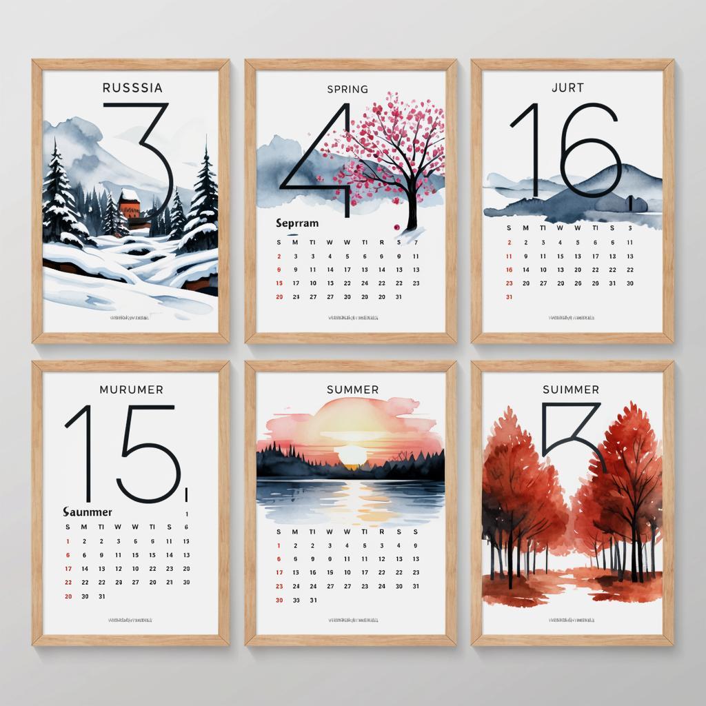 Печать квартальных календарей: преимущества, особенности и значение для бизнеса