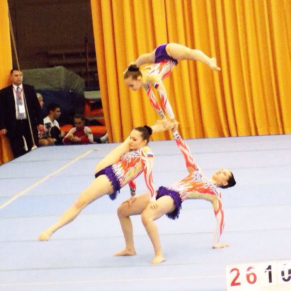 Ростовчане стали вице-чемпионами на региональных соревнованиях по спортивной акробатике