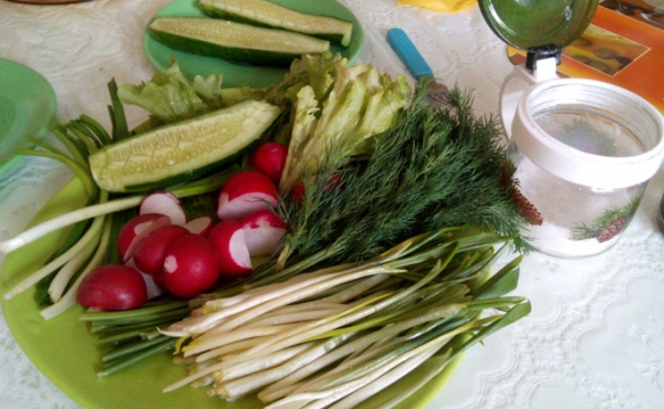 Первой черемшой с юга начали торговать в Новосибирске