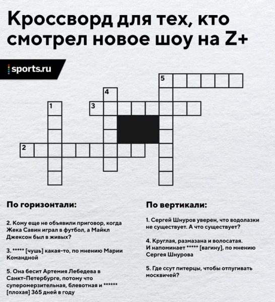 Мы разобрали новое шоу «Зенита» и даже сделали кроссворд