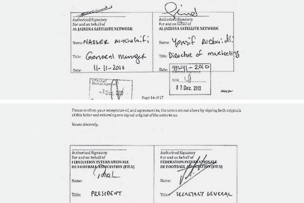 The Sunday Times нашли ТВ-контракт Катара и ФИФА на 400 млн долларов – пишут, что это официальная взятка