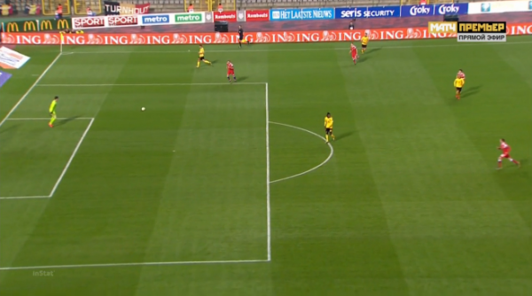 Гол Черышева сделал Дзюба: задавил не только Куртуа, но и защитника