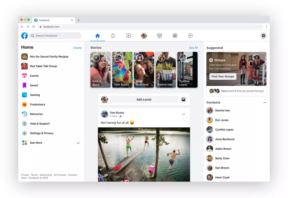 F8: легкий мессенджер на iOS, новый дизайн Facebook и Instagram без лайков