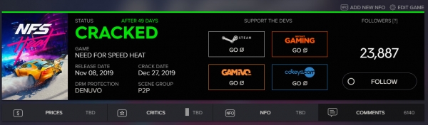 Пираты взломали Need For Speed Heat спустя почти два месяца после ее выхода