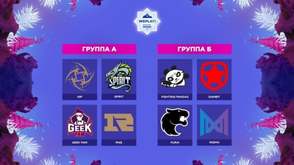 WePlay! Bukovel Minor. Результаты жеребьевки