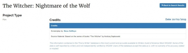 Кажется, Netflix готовит анимационный фильм &laquo;Кошмар волка&raquo; по вселенной &laquo;Ведьмака&raquo;