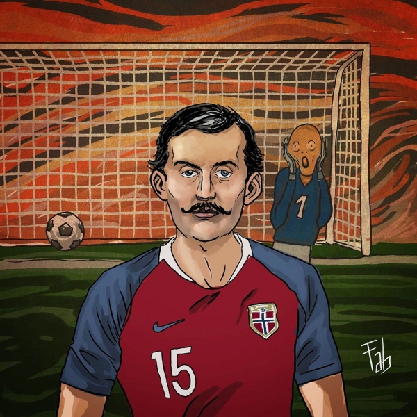 Выдающиеся деятели искусства в футбольной форме. Cultural F.C. &ndash; дико кайфовый проект итальянского художника