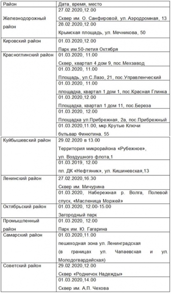 Стала известна программа празднования Масленицы в Самаре