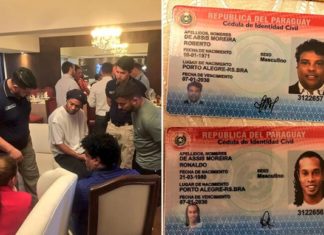 Роналдиньо все-таки посадили в СИЗО за поддельный паспорт. Может пробыть там полгода, пока идет расследование