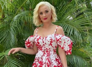 Беременная Кэти Перри снялась без макияжа