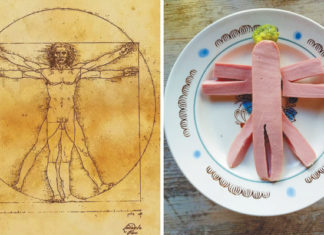 Шедевр Леонардо на изоизоляции скопировали сосиской