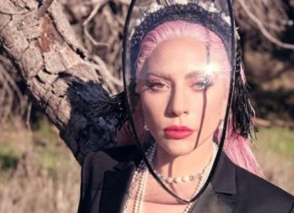 Леди Гага снялась в пиджаке на голое тело