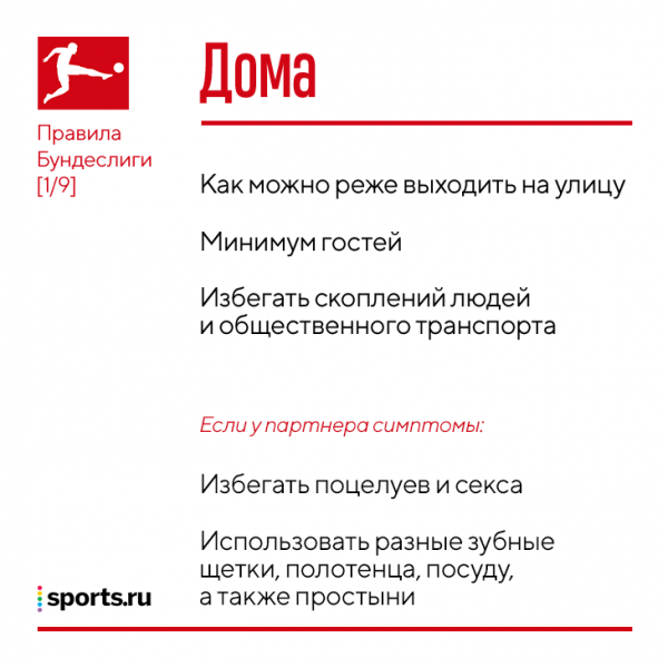 Кнопки лифта нажимать локтями, запасным сидеть через 2-3 кресла и никакого секса (если у партнера симптомы): новые правила Бундеслиги