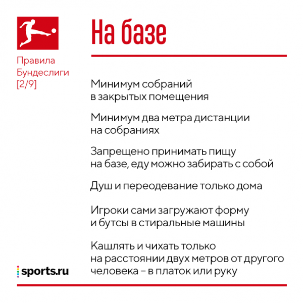 Кнопки лифта нажимать локтями, запасным сидеть через 2-3 кресла и никакого секса (если у партнера симптомы): новые правила Бундеслиги