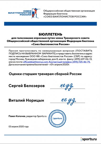 Мы участвуем в биатлонных выборах: снимаем Драчева, зовем Пихлера и предлагаем концепцию новой сборной
