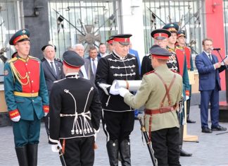 Около Дома офицеров заложили капсулу с землей с мест сражений Первой мировой войны