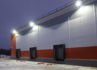Освещение складских площадок