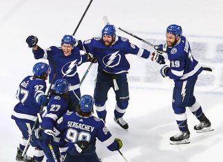 Кучеров забил победный гол за 9 секунд до сирены, Василевский – 1-я звезда вечера. Русские ведут «Тампу» к финалу Кубка Стэнли