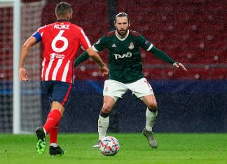 У «Локо» пока есть шансы на плей-офф. Утащили ничью из Мадрида благодаря ВАР (при 20 ударах «Атлетико»)