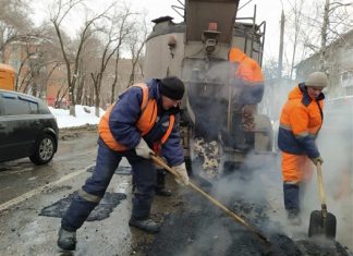 В Самаре приступили к аварийно-ямочному ремонту дорог