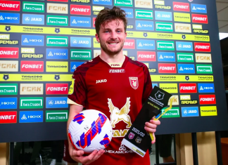 Идеальный врыв в РПЛ – Дрейер из «Рубина». Сразу хет-трик (впервые при дебюте) с фантастическим голом пяткой