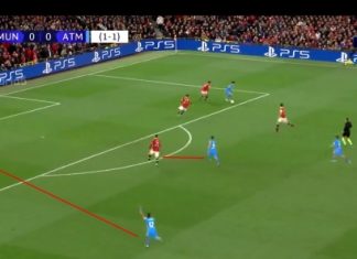 Гол, которым «МЮ» выкинули из Лиги чемпионов. «Атлетико» просто порвал оборону хитрым маневром