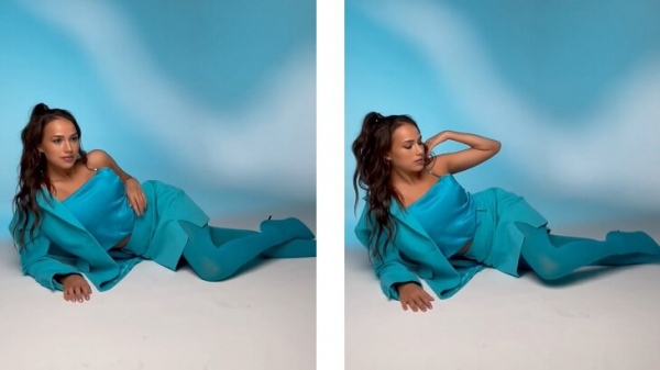 «Непривычно видеть себя такой, но мне безумно нравится». Загитова взялась за смелые образы: высокие сапоги, мини-юбки и кислотные цвета