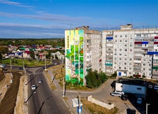 Первый экологический мурал в Сызрани появился благодаря НК «Роснефть»