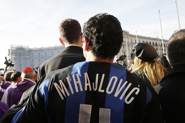 Прощание с Синишей в Риме. Пришли Спаллетти, Манчини, Сарри, Тотти, Де Росси и еще тысячи людей