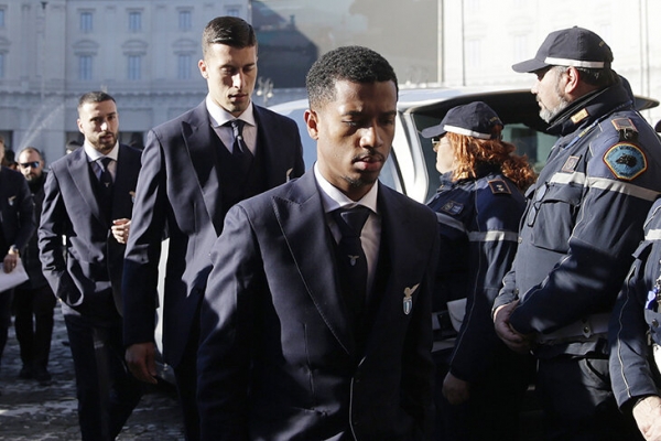 Прощание с Синишей в Риме. Пришли Спаллетти, Манчини, Сарри, Тотти, Де Росси и еще тысячи людей