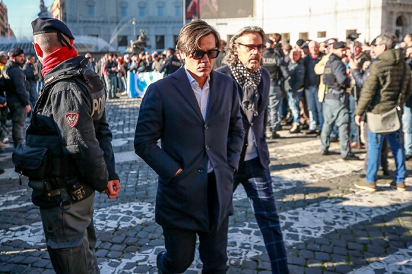 Прощание с Синишей в Риме. Пришли Спаллетти, Манчини, Сарри, Тотти, Де Росси и еще тысячи людей