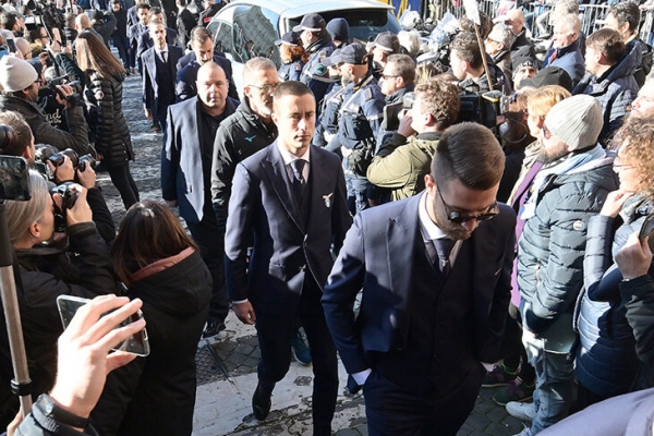 Прощание с Синишей в Риме. Пришли Спаллетти, Манчини, Сарри, Тотти, Де Росси и еще тысячи людей