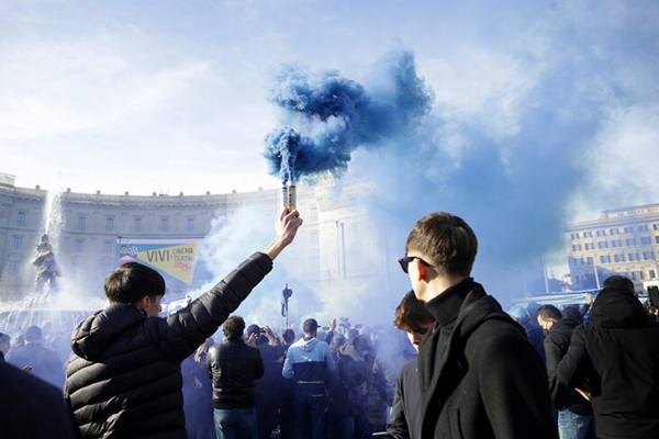 Прощание с Синишей в Риме. Пришли Спаллетти, Манчини, Сарри, Тотти, Де Росси и еще тысячи людей