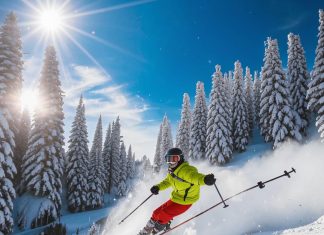 Обучение катанию на горных лыжах