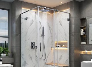 Этапы установки душевой кабины