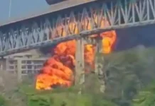 Мощный взрыв на танкере в Панаме попал на видео