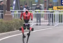 Роботы впервые обогнали людей на полумарафоне в Пекине