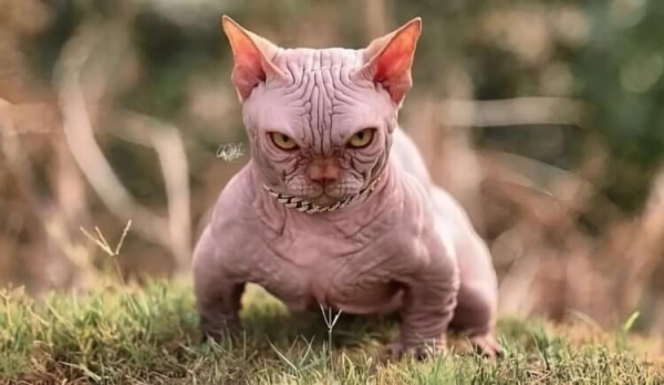 Коты-бульдоги лишены шерсти и страдают от боли: это самая большая ошибка селекционеров - Hi-News.ru