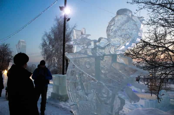 Ледовый городок на набережной Новосибирска: цены, фото и время работы