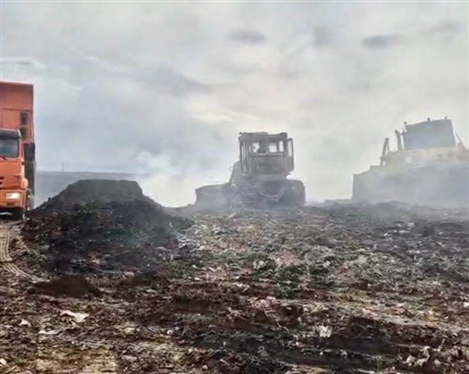 Большая часть очагов возгорания на полигоне ТБО "Преображенка" ликвидирована