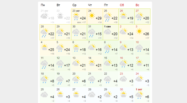Бабье лето и заморозки: прогноз погоды на сентябрь-2023 опубликован в Новосибирске