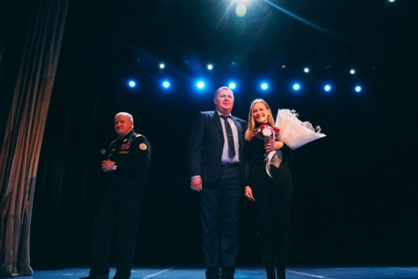 В Омске выступила звезда фильма «Вызов» Юлия Пересильд